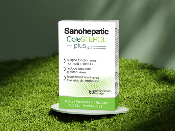 Sanohepatic Colesterol Plus cu rol in sustinerea normala a ficatului,60 comprimate, Zdrovit