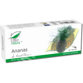Supliment alimentar Ananas, ProNatura, 30 capsule