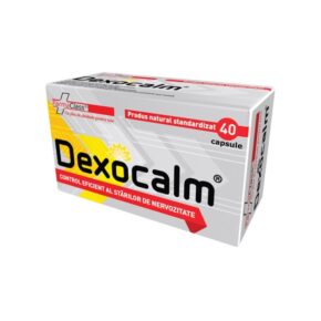Dexocalm,pentru controlul starilor de nervozitate, 40 capsule