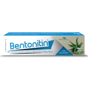 Bentonitin, gel calmant pentru arsuri cu bentonita si Aloe Vera, 40 g