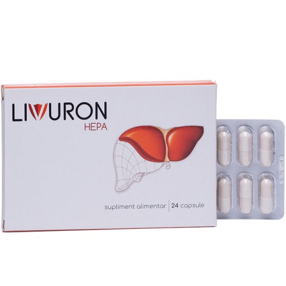 Supliment Alimentar Livuron Hepa, 24 capsule