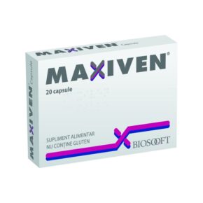 Maxiven, supliment alimentar cu complex de vitamine, bioflavonoide si extracte vegetale, 20 capsule