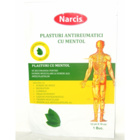 Plasturi antireumatici cu mentol, Narcis, 12x18 cm