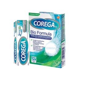 Pachet promo Corega: Adeziv pentru proteza Neutro, 40 g + Tablete efervescente Bio Formula, 30 tablete