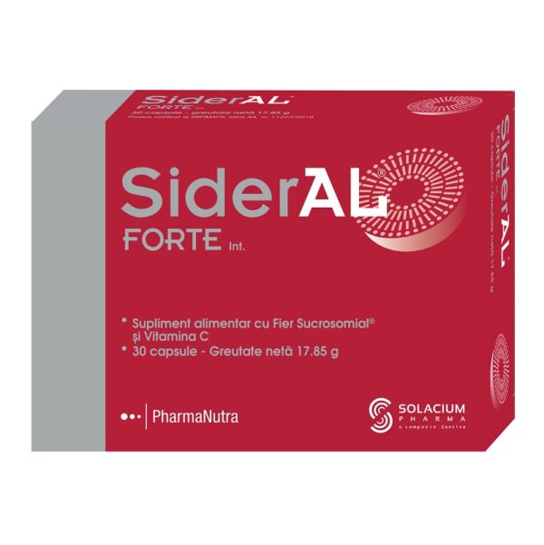 SiderAL Forte, Fier Sucrosomial si Vitamina C, 30 capsule