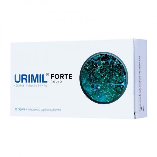 Urimil Forte Neuro cu Citidina, Vitamina D si Mg, 30 capsule