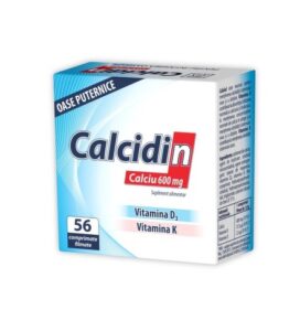 Supliment Alimentar Calcidin pentru Oase Puternice, 56 comprimate