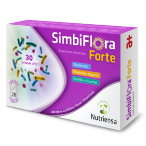Supliment alimentar SimbiFlora Forte, 30 miliarde UFC, 20 capsule