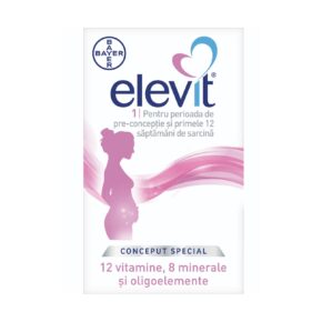 Supliment alimentar cu multivitamine pentru primele 12 saptamani ale sarcinii Elevit 1, 30 comprimate