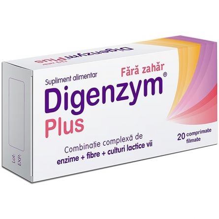 Digenzym Plus, 20 comprimate