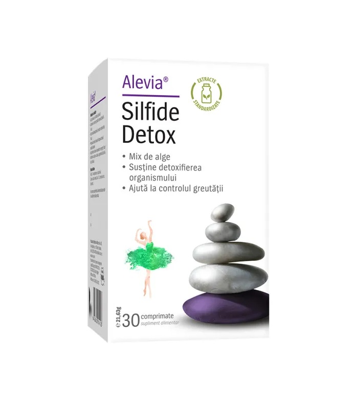 Silfide Detox Alevia, 30 comprimate