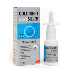 Spray nazal Coldisept NanoSilver, pentru hidratarea mucoasei nazale, 20 ml  