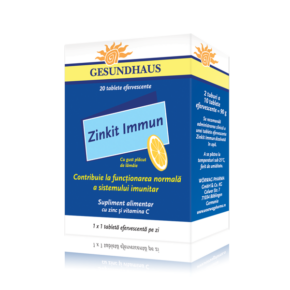 Zinkit Immun cu Zinc si Vitamina C, 20 tablete efervescente