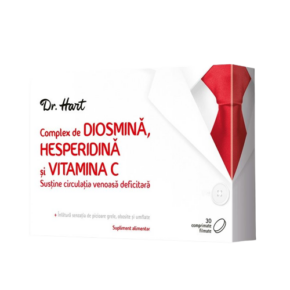 Complex de Diosmina, Hesperidina si Vitamina C, Dr. Hart, 30 comprimare