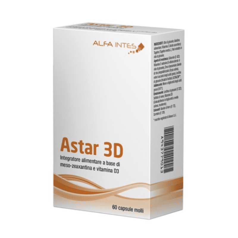 Supliment alimentar Astar 3D cu rol in degenerescenta maculara a varstei, 60 capsule