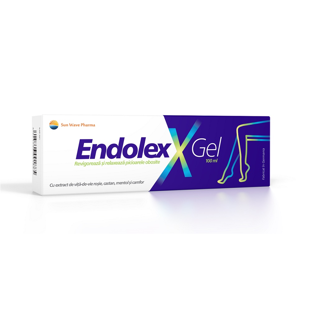 Endolex gel pentru picioare obosite, 100 ml, Sun Wave Pharma
