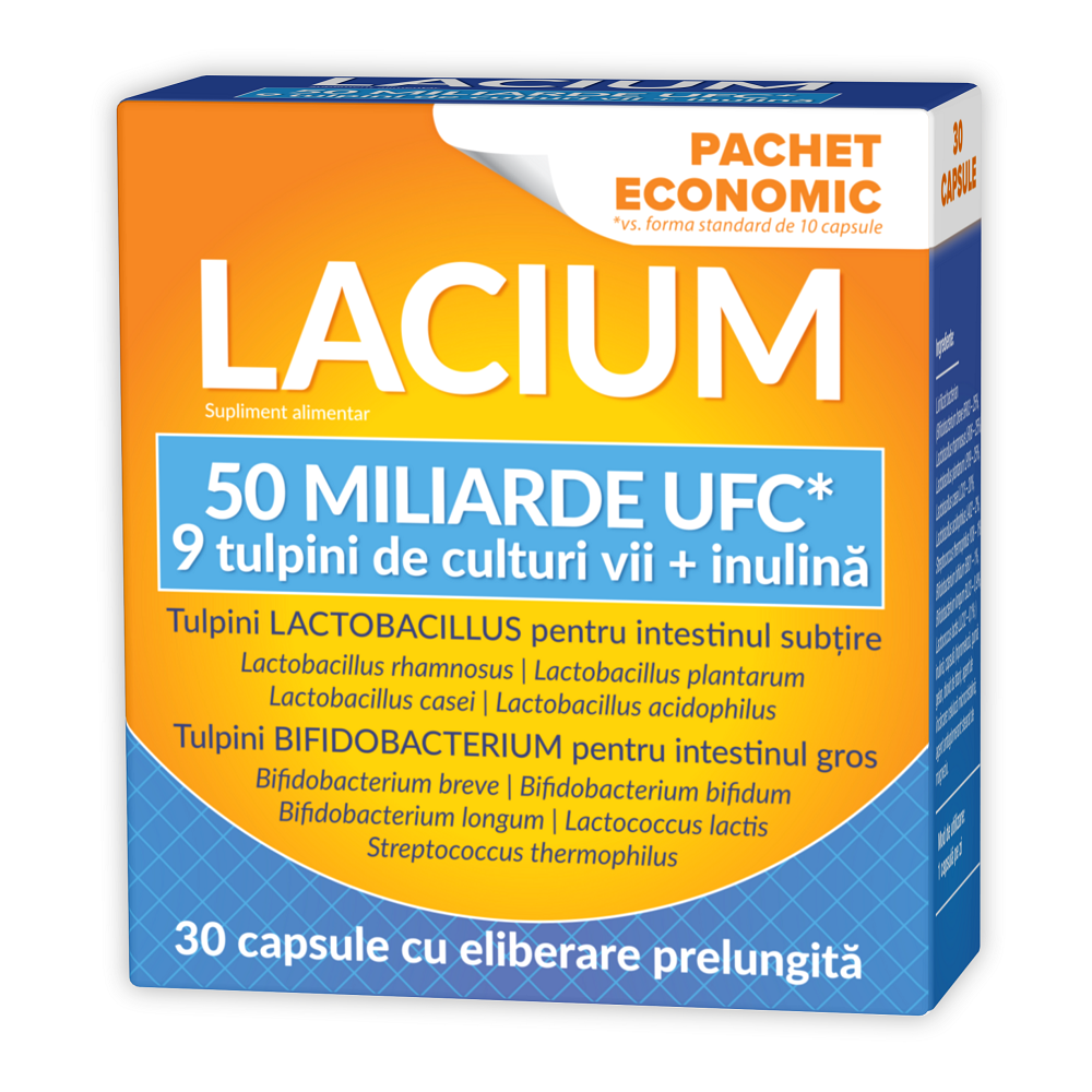 Lacium 50 Miliarde Ufc, Pachet Economic x 30 capsule