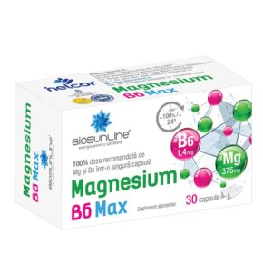 Magnesium B6 Max, 30 capsule, BioSunLine