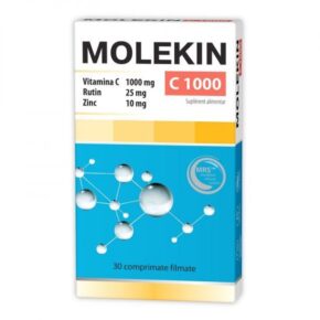 Molekin C 1000 cu Vitamina C si Rutin, 30 comprimate