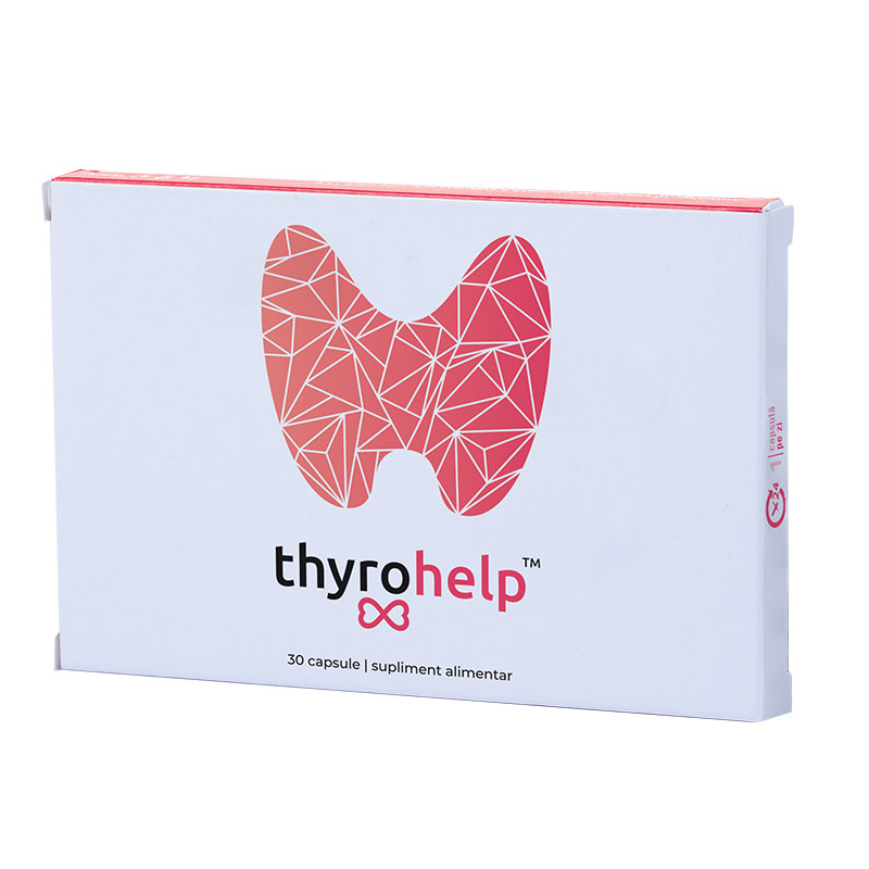 Thyrohelp cu rol in functionarea normala a glandei tiroide, 30 capsule
