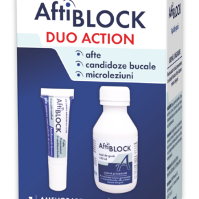 Set Aftiblock gel oral 8g si apa de gura 100 ml