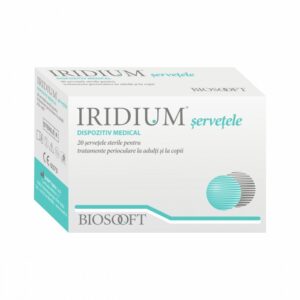 Iridium servetele sterile pentru tratamente perioculare la adulti si la copii, 20 bucati
