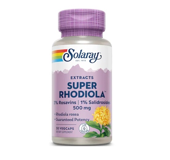 Super Rhodiola, 30 capsule vegetale, Solaray Secom