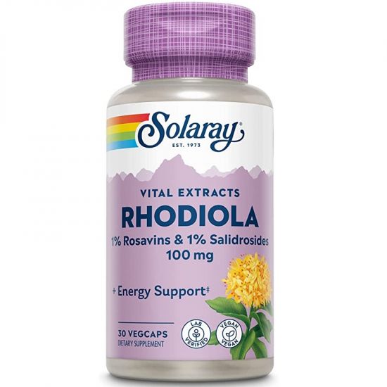 Super Rhodiola, 30 capsule vegetale, Solaray Secom