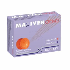 Supliment alimentar Maxiven Cromo, 20+20 capsule