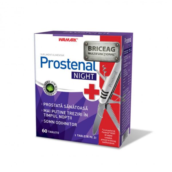 Prostenal Night pentru Prostata Sanatoasa, 10 tablete + Briceag Multifunctional