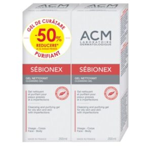 Gel de curatare pentru pielea problematica ACM Sébionex, 2 x 200 ml