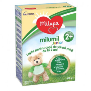 Milupa Milumil Junior 2+ cu Fibre,Vitamina D, Calciu si Fier, 600 g