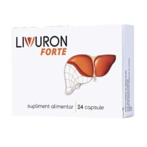 Livuron Forte cu rol in mentinerea functiei hepatice, 24 capsule