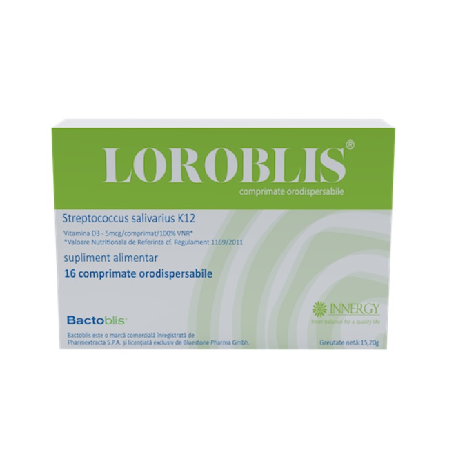 Supliment alimentar Loroblis, 16 comprimate orodispersabile