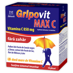 Gripovit Max C fara zahar x 10 plicuri (Zdrovit)