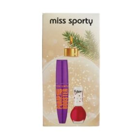 Set cadou Miss Sporty: Mascara Pump Up Booster 12 ml + 1'to Shine Nail Polish 7 ml