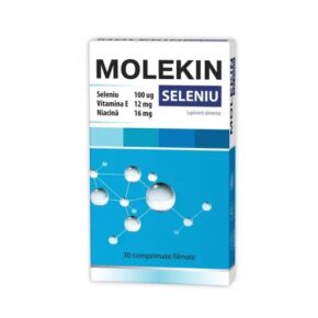 Molekin Seleniu cu Vitamina E si Niacina, 30 comprimate