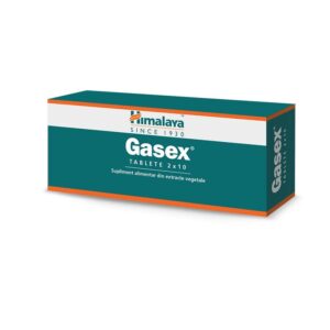 Supliment alimentar Gasex cu rol benefic asupra functiilor digestive, 20 tablete
