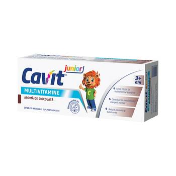 Supliment alimentar Cavit junior® cu aroma de ciocolata, 20 tablete