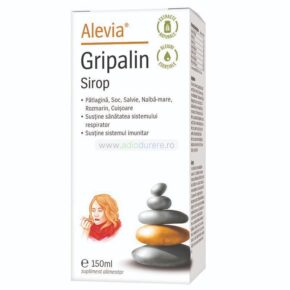 Sirop Gripalin cu rol in sustinerea sistemului respirator, Alevia, 150 ml