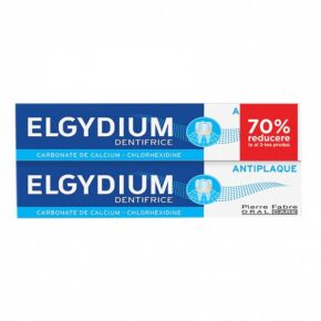Pachet Pasta de Dinti Anti-Placa pentru Prevenirea Placii Bacteriene si a Tartrului, 2×75 ml, Elgydium