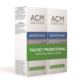 Sampon Sebo-Regulator Novophane ACM, Pachet Promotional 2 x 200 ml