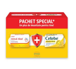 Pachet Urinal Akut x 10 comp + Cetebe Vit C 500 mg x 30 capsule