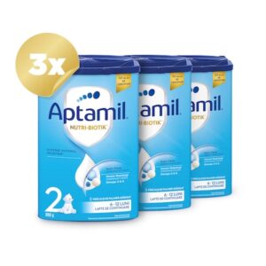 Set 3 cutii lapte praf, Aptamil 2, 800g, 6luni+
