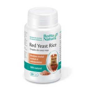 Drojdie din orez rosu cu rol in mentinerea nivelului normal al colesterolului, 30 capsule