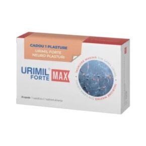 Supliment alimentar Urimil Forte Max 30 capsule si cadou Plasture Urimil Neuro Forte x 1 bucata