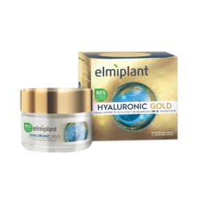 Crema de zi antirid cu efect de umplere SPF 10 Hyaluronic Gold Elmiplant, 50 ml
