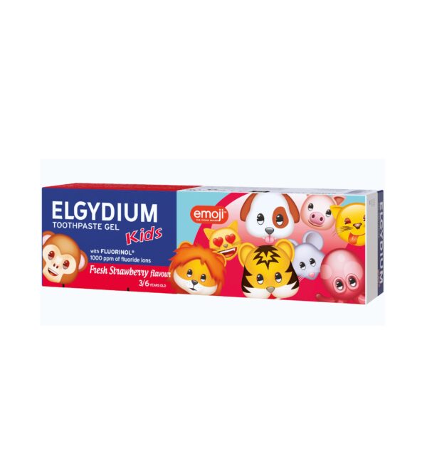 Pasta de dinti cu aroma de capsuni Elgydium Kids, 3-6 ani, 50 ml