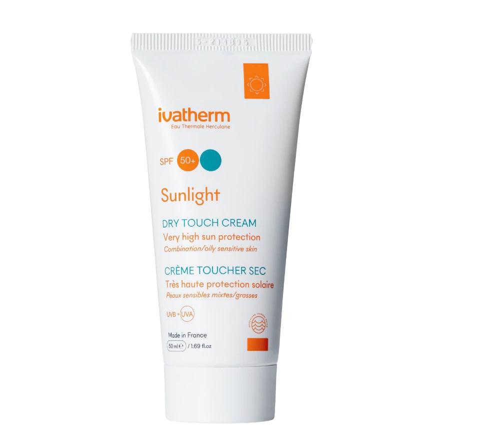 Crema protectie solara pentru piele mixta sau grasa Sunlight Dry Touch, SPF 50+, 50 ml