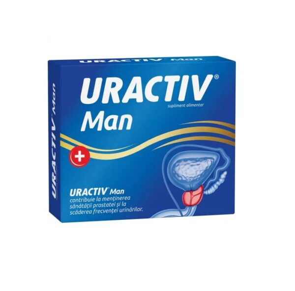 Uractiv Man, pentru sanatatea prostatei, 30 capsule